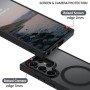 Husa Magnetica din Silicon Matte Transparent compatibila cu Samsung Galaxy S23 Ultra - Mov