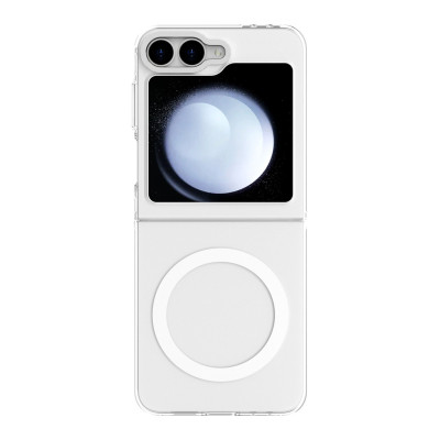 Husa de protectie tip MagSafe pentru Samsung Galaxy Z Flip 5 - Transparent