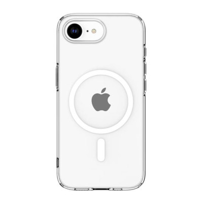 Husa de protectie din silicon Transparent compatibila Magsafe pentru iPhone 16e - Transparent