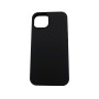 Husa din silicon compatibila cu iPhone 13 cu protectie la camera Negru silk touch, interior din ctifea