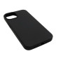 Husa din silicon compatibila cu iPhone 13 cu protectie la camera Negru silk touch, interior din ctifea