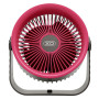 Ventilator Portabil Birou/Perete XO-MF86, Acumulator 3600mAh, 4 Trepte de viteza - Roz