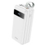 Baterie Portabila Hoco J86B 60000mAh 1xUSB-C PD, 4xUSB-A QC 3.0, Lampa LED - Alb
