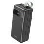 Baterie Portabila Hoco J86B 60000mAh 1xUSB-C PD, 4xUSB-A QC 3.0, Lampa LED - Negru