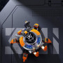 Boxa Wireless "Crab" Mechanical Speakers X0-F52, 2500mAh, BT 5.0, LED RGB - Portocaliu