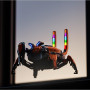 Boxa Wireless "Crab" Mechanical Speakers X0-F52, 2500mAh, BT 5.0, LED RGB - Portocaliu