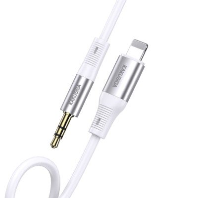 Cablu Audio Kaku KSC-891 Lightning - Jack 3.5mm, 1m - Alb