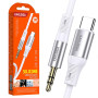 Cablu Audio Kaku KSC-891 USB-C - Jack 3.5mm, 1m - Alb