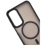 Husa Magnetica din Silicon Matte Transparent compatibila cu Samsung Galaxy A05s - Negru