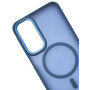 Husa Magnetica din Silicon Matte Transparent compatibila cu Samsung Galaxy A25 - Navy Blue