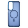 Husa Magnetica din Silicon Matte Transparent compatibila cu Samsung Galaxy A26 - Navy Blue
