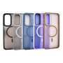 Husa Magnetica din Silicon Matte Transparent compatibila cu Samsung Galaxy A35 - Navy Blue