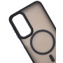 Husa Magnetica din Silicon Matte Transparent compatibila cu Samsung Galaxy A55 - Negru