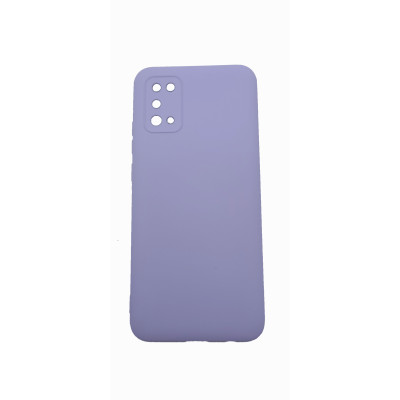 Husa din silicon compatibila cu Samsung Galaxy A02s cu protectie la camera  Lila,silk touch, interior din catifea