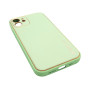 Husa eleganta din piele ecologica cu protectie de camera compatibila cu Apple iPhone 12 Verde