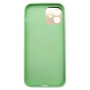 Husa eleganta din piele ecologica cu protectie de camera compatibila cu Apple iPhone 12 Verde