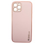 Husa eleganta din piele ecologica cu protectie de camera compatibila cu Apple iPhone 12 Pro Roz