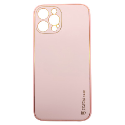 Husa eleganta din piele ecologica cu protectie de camera compatibila cu Apple iPhone 12 Pro Max Roz