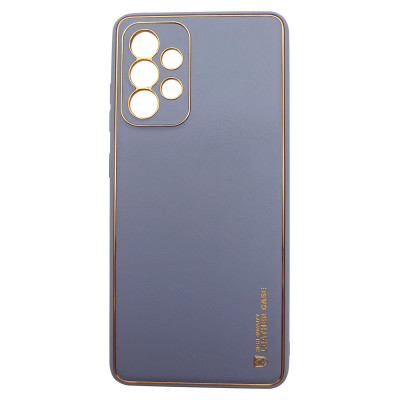 Husa eleganta din piele ecologica cu protectie de camera compatibila cu Samsung Galaxy A52 Gri