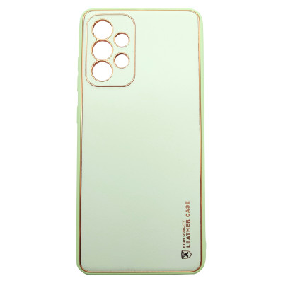 Husa eleganta din piele ecologica cu protectie de camera compatibila cu Samsung Galaxy A52 Verde