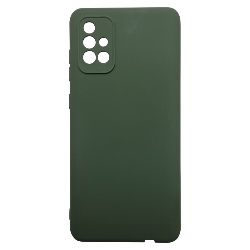 Husa Silk Touck Verde inchis Samsung Galaxy A71 18v