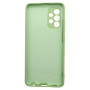 Husa din silicon compatibila cu Samsung Galaxy A32 4g cu protectie la camera Verde ,silk touch, interior din catifea