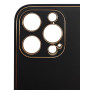 Husa eleganta din piele ecologica cu protectie de camera compatibila cu Apple iPhone 13 Negru