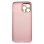 Husa eleganta din piele ecologica cu protectie de camera compatibila cu Apple iPhone 13 Roz