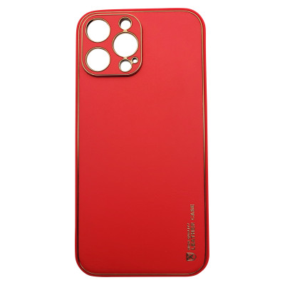 Husa eleganta din piele ecologica cu protectie de camera compatibila cu Apple iPhone 13 Rosu