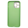 Husa eleganta din piele ecologica cu protectie de camera compatibila cu Apple iPhone 13 Verde deschis