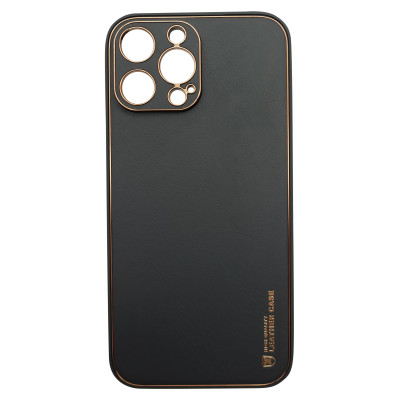 Husa eleganta din piele ecologica cu protectie de camera compatibila cu Apple iPhone 13 Gri inchis