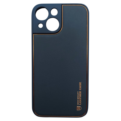 Husa eleganta din piele ecologica cu protectie de camera compatibila cu Apple iPhone mini 13 Bleumarin