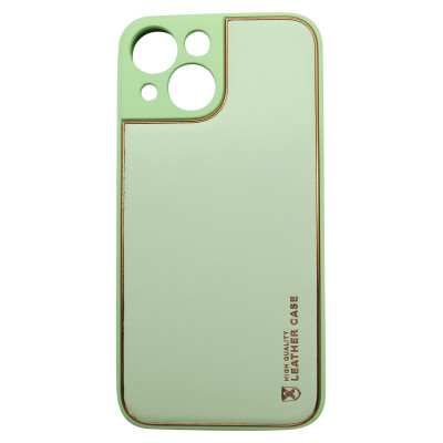 Husa eleganta din piele ecologica cu protectie de camera compatibila cu Apple iPhone 13 mini Verde deschis