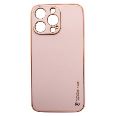 Husa eleganta din piele ecologica cu protectie de camera compatibila cu Apple iPhone 13 Pro Roz