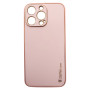 Husa eleganta din piele ecologica cu protectie de camera compatibila cu Apple iPhone 13 Pro Roz