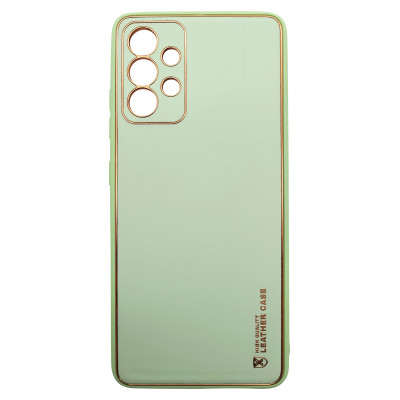 Husa eleganta din piele ecologica cu protectie de camera compatibila cu Samsung A32 4G  Verde deschis