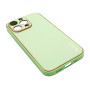 Husa eleganta din piele ecologica cu protectie de camera compatibila cu Apple iPhone 13 Pro Verde deschis