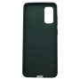 Husa eleganta din piele ecologica cu protectie de camera compatibila cu Samsung S20 Verde inchis