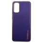 Husa eleganta din piele ecologica cu protectie de camera compatibila cu Samsung S20 Albastru cobalt