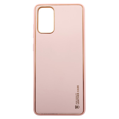 Husa eleganta din piele ecologica cu protectie de camera compatibila cu Samsung S20 plus Roz