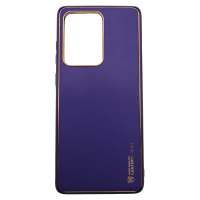 Husa eleganta din piele ecologica cu protectie de camera compatibila cu Samsung S20 ultra Albastru cobalt