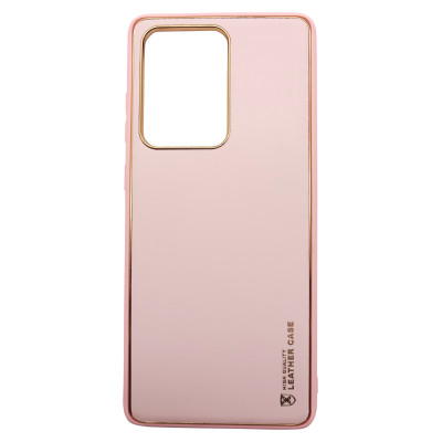 Husa eleganta din piele ecologica cu protectie de camera compatibila cu Samsung S20 ultra Roz