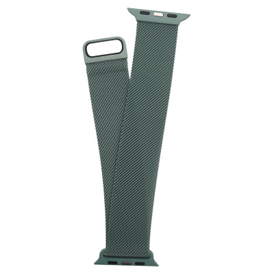 Curea metalica cu prindere prin magnet pentru Apple Watch, Verde inchis 42-44mm