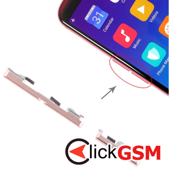 Buton Lateral Oppo R11s Plus