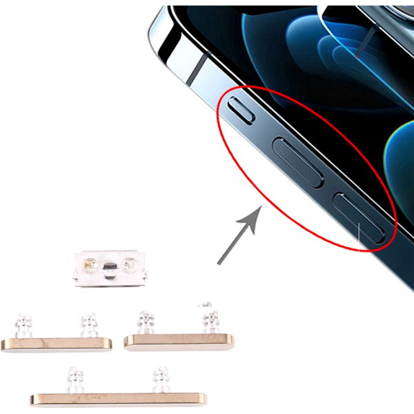 Apple iPhone 12 Pro · Power Button and Volume Control Button for iPhone 12 Pro(Gold)