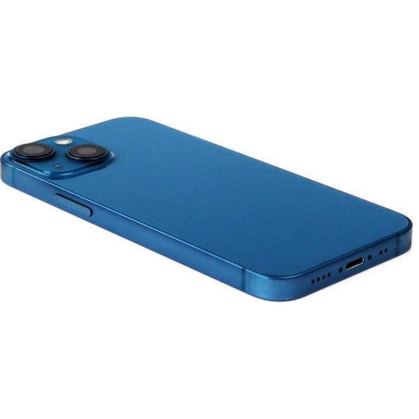 Apple iPhone 13 mini · Rear Housing with small parts (EU Version) For iPhone 13 mini Blue Pulled C