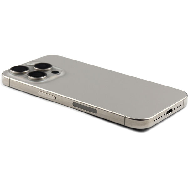 Apple iPhone 15 Pro · Rear Housing with small parts (US Version) For iPhone 15 Pro Natural Titanium Pulled