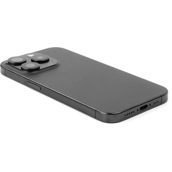 Apple iPhone 15 Pro · Rear Housing with small parts For iPhone 15 Pro (EU Version) Black Titanium Pulled C