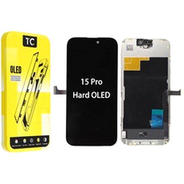 Apple iPhone 15 Pro · For iPhone 15 Pro Grade C TC Hard OLED Screen and Digitizer Assembly Replacement Part (without Logo)