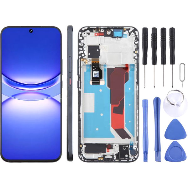 For Huawei nova 12s LCD Screen Digitizer Full Assembly with Frame (Black)